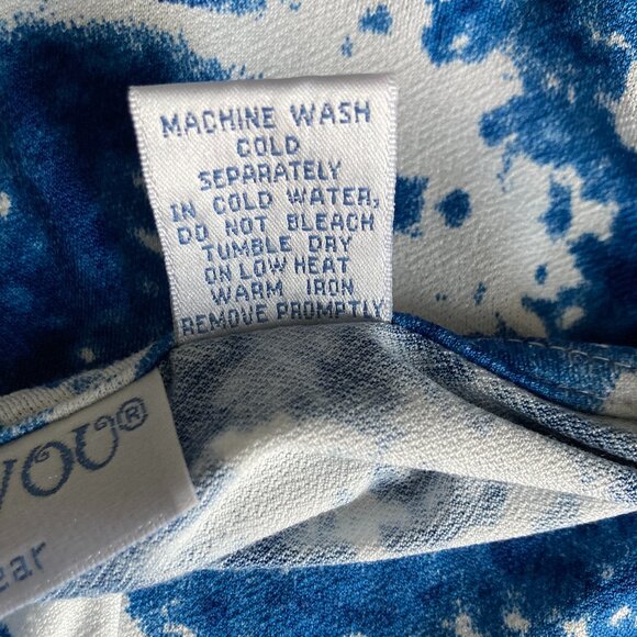 Bleu Bayou Blue & White Blouse Extra Large XL - Picture 4 of 4